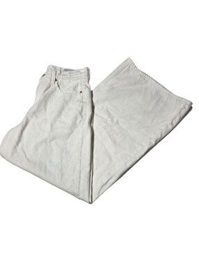 GAP White Wide-Leg Flare Jeans
